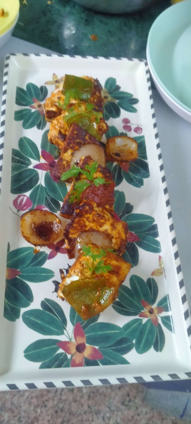 Delicious Paneer Shashlik prepared by COOX