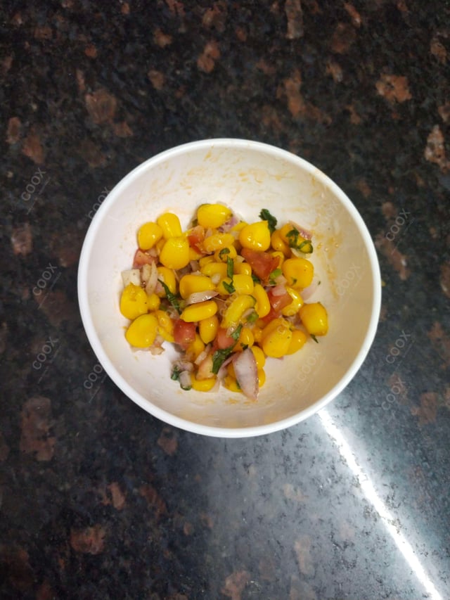 Delicious Corn Chaat prepared by COOX