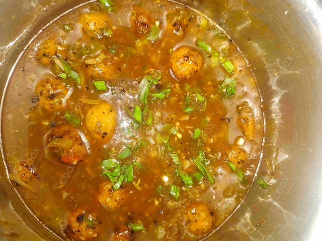 Delicious Veg Manchurian (Gravy) prepared by COOX