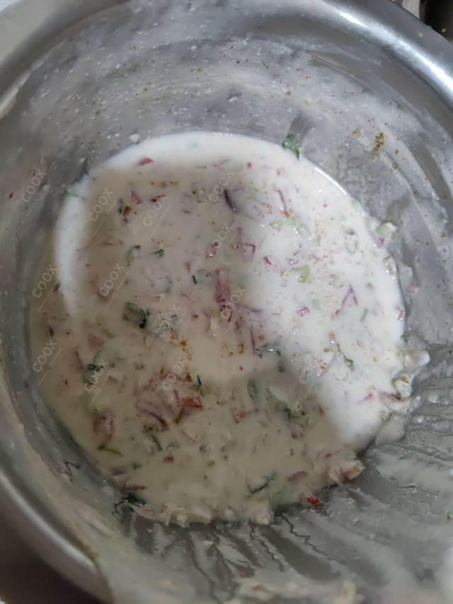 Delicious Mix Veg Raita prepared by COOX