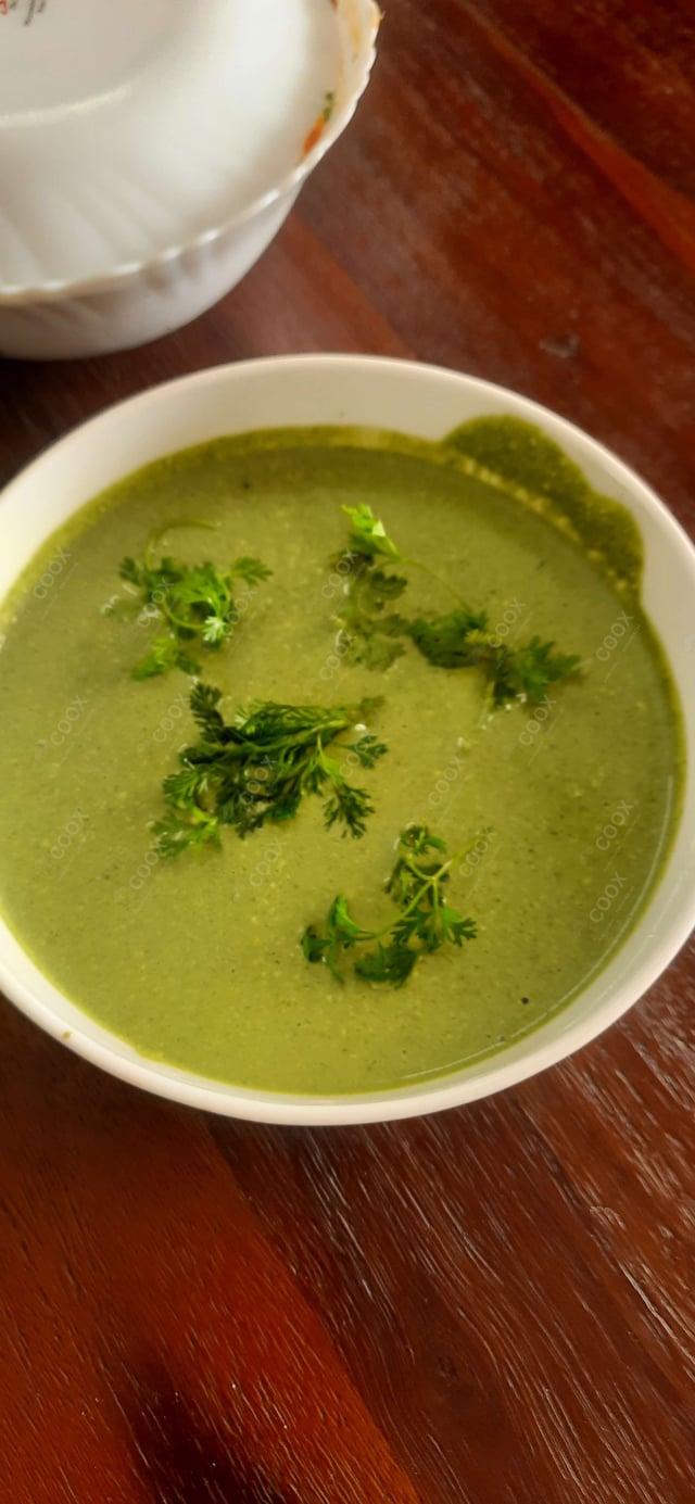 Delicious Green Chutney prepared by COOX