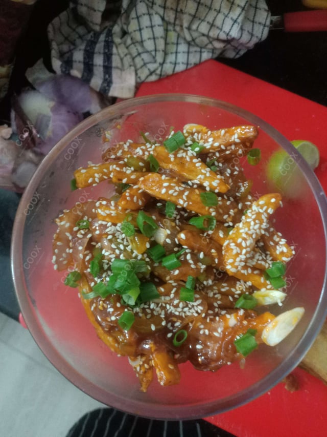 Delicious Honey Chilli Potato prepared by COOX