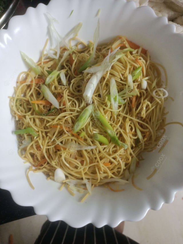 Delicious Veg Hakka Noodles prepared by COOX