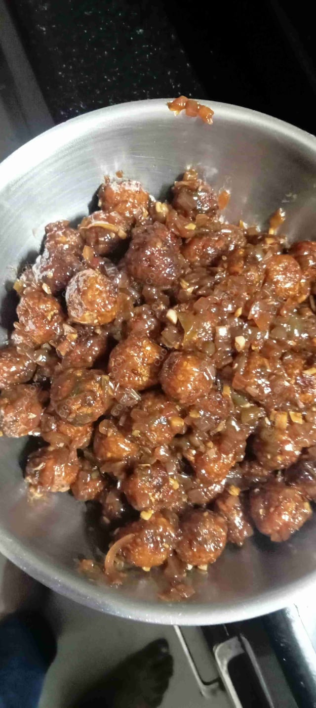 Delicious Veg Manchurian (Dry) prepared by COOX