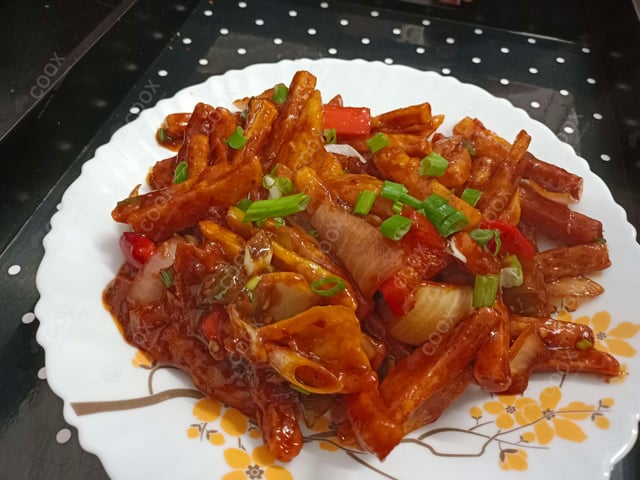 Delicious Honey Chilli Potato prepared by COOX