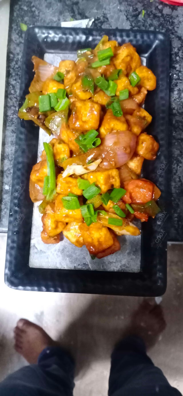 Delicious Chilli Paneer (Dry) prepared by COOX