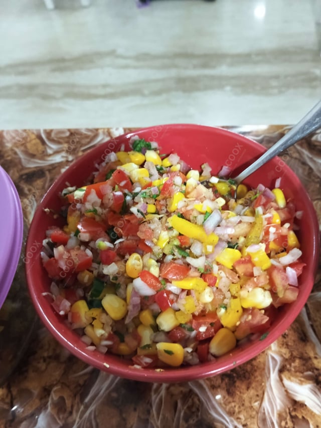 Delicious Corn Chaat prepared by COOX