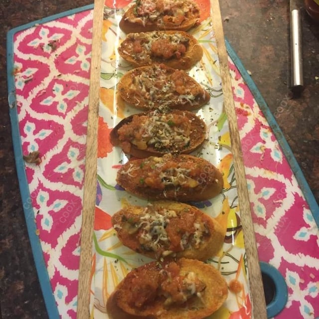 Delicious Tomato Mushroom Bruschetta prepared by COOX