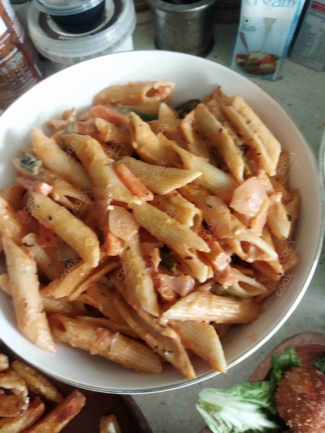 Delicious Pasta in Pink Sauce prepared by COOX