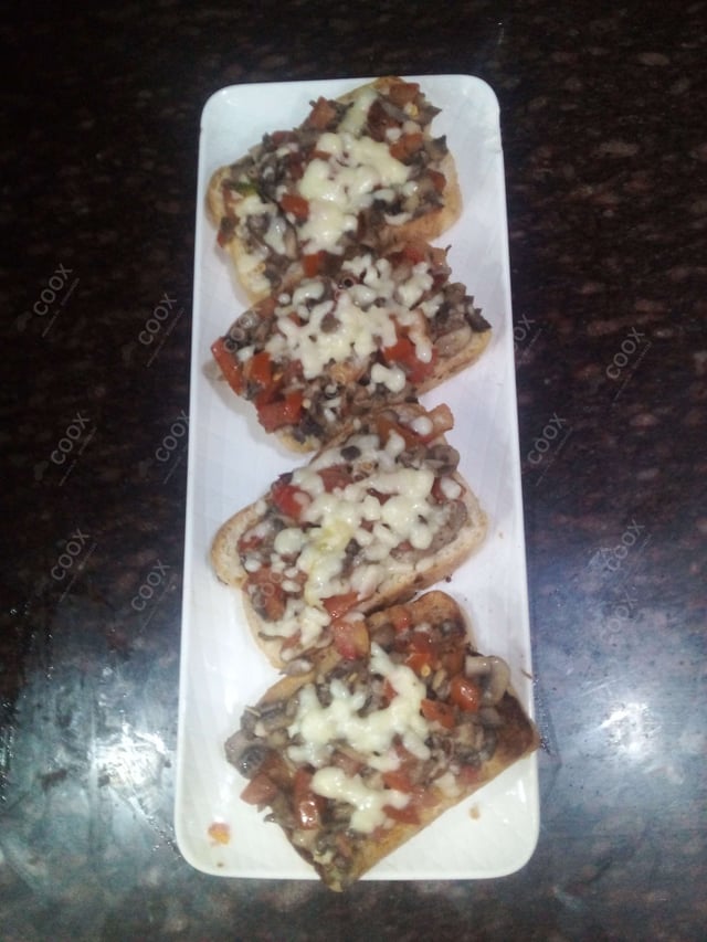 Delicious Tomato Mushroom Bruschetta prepared by COOX