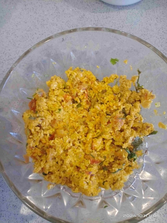 Delicious Paneer Bhurji prepared by COOX