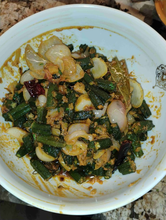 Delicious Bhindi do Pyaza prepared by COOX