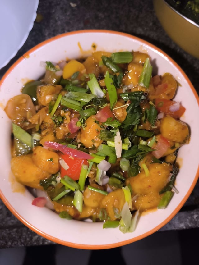 Delicious Chilli Paneer (Dry) prepared by COOX