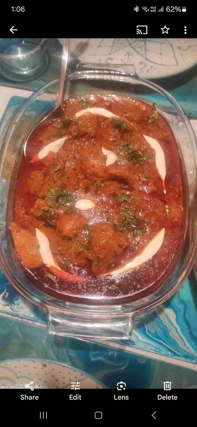 Delicious Butter Chicken prepared by COOX