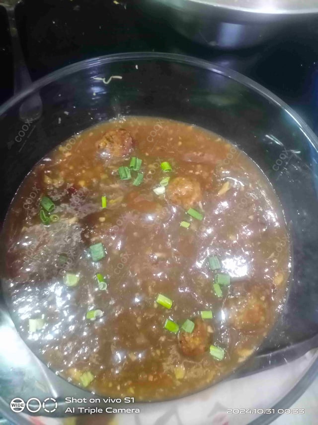 Delicious Veg Manchurian (Gravy) prepared by COOX