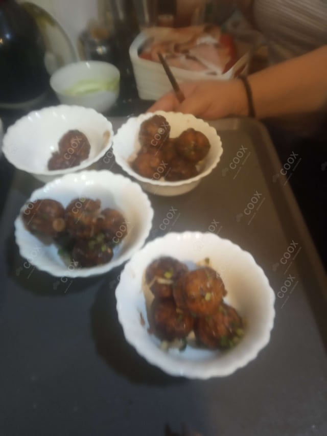 Delicious Veg Manchurian (Dry) prepared by COOX