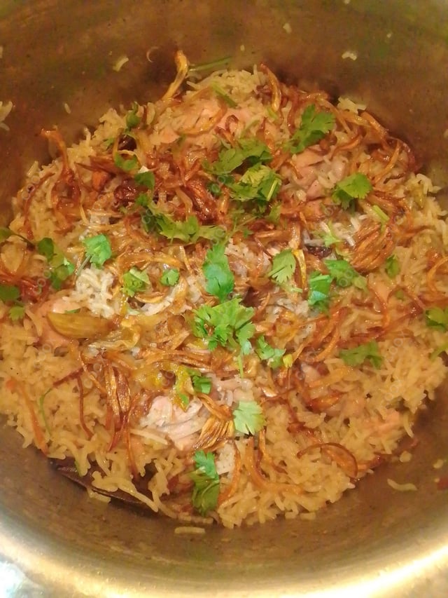 Delicious Chicken Biryani prepared by COOX