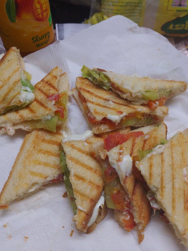 Delicious Grilled Veg Sandwiches prepared by COOX