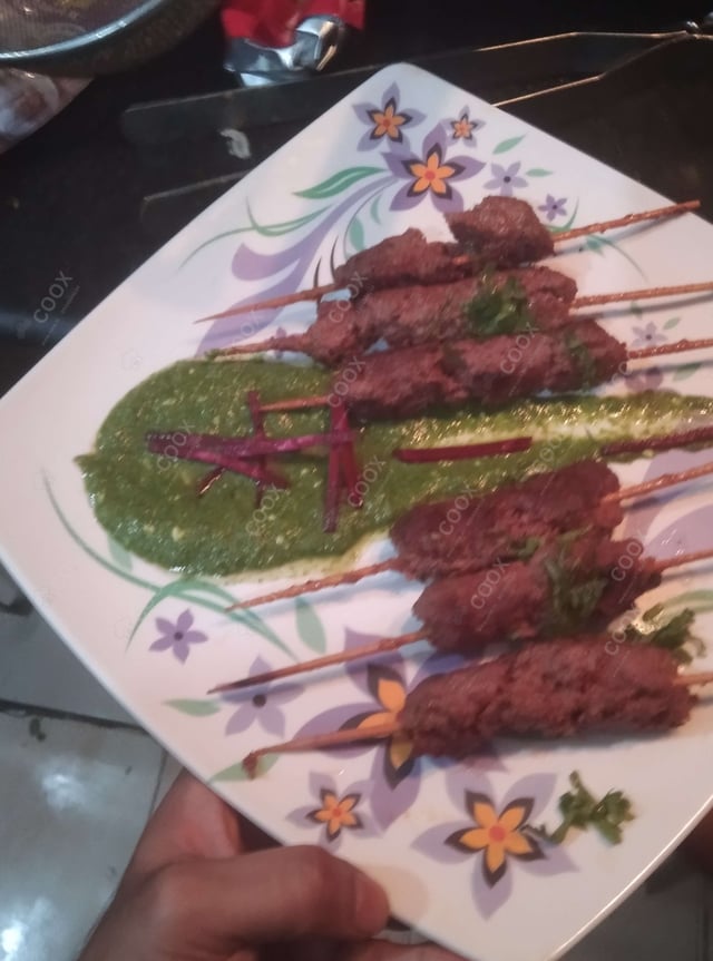 Delicious Mutton Seekh Kebab prepared by COOX