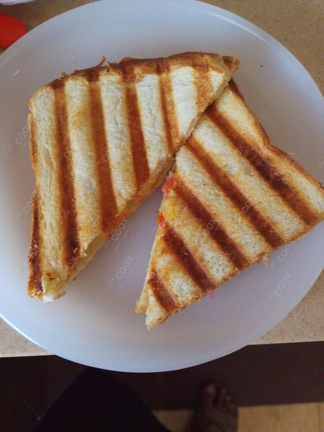 Delicious Veg Grilled Sandwiches prepared by COOX