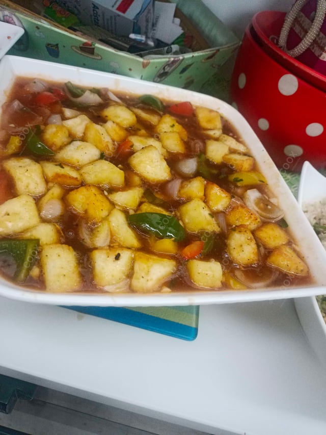 Delicious Chilli Paneer (Gravy) prepared by COOX