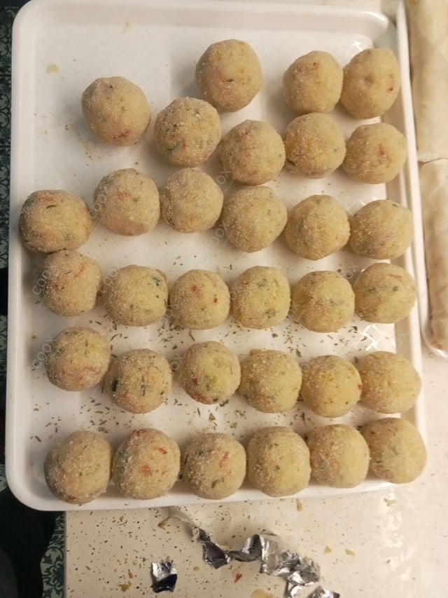 Delicious Fried Cheese Balls prepared by COOX