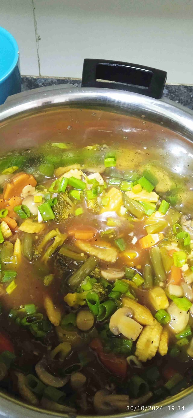 Delicious Mix Veg in Hot Garlic Sauce prepared by COOX