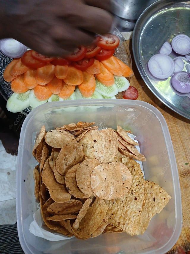 Delicious Salad, Papad prepared by COOX