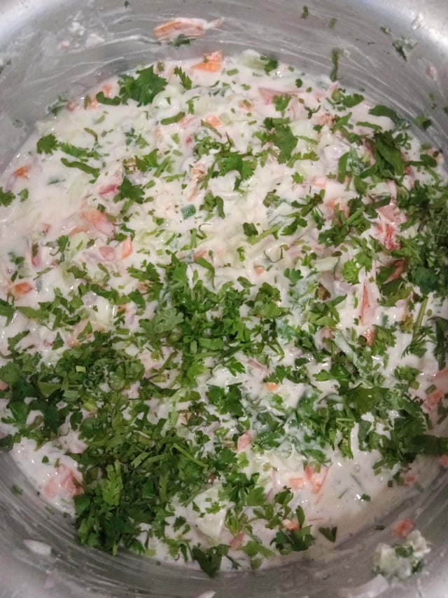 Delicious Mix Veg Raita prepared by COOX