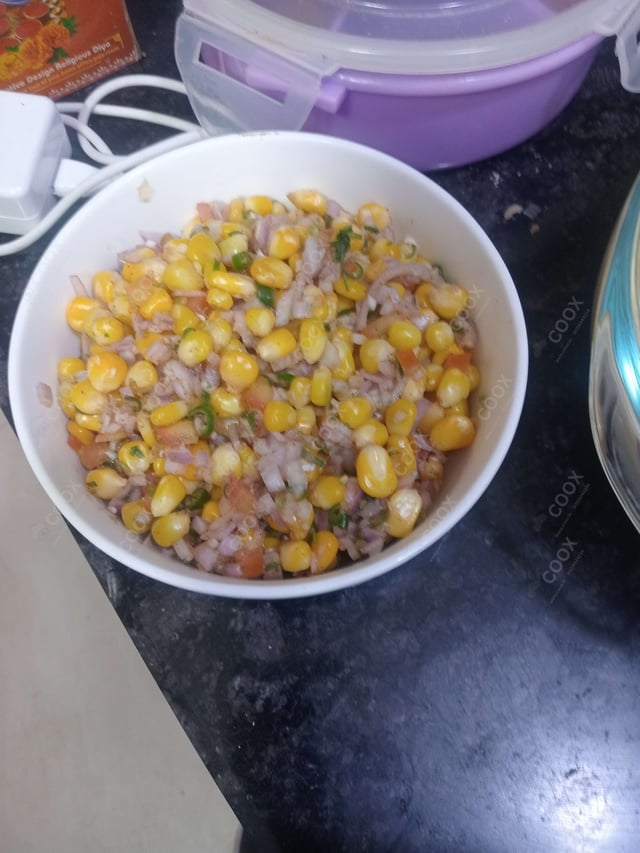 Delicious Corn Chaat prepared by COOX