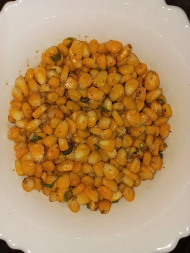 Delicious Corn Chaat prepared by COOX