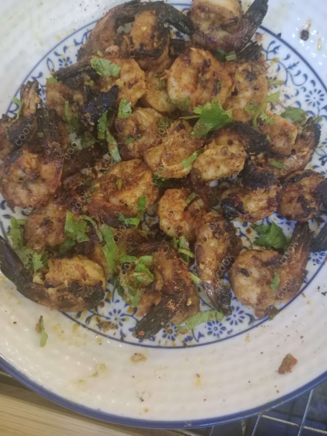 Delicious Tandoori Prawns prepared by COOX