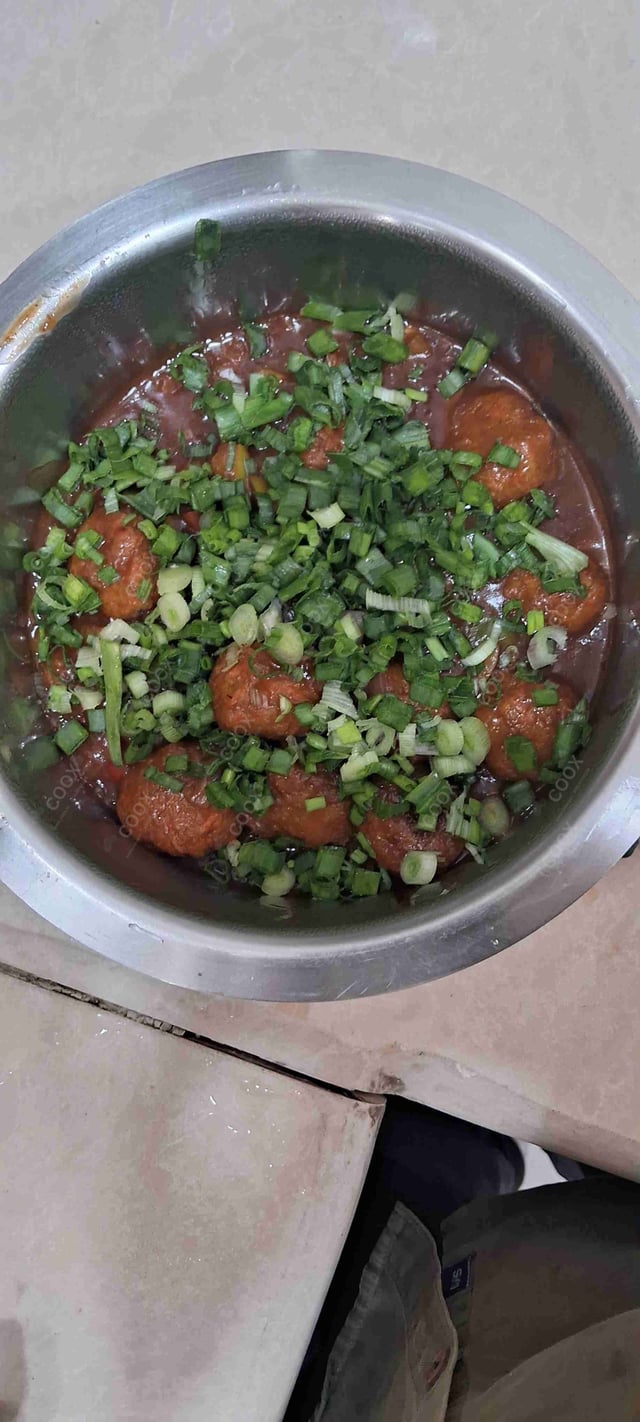 Delicious Veg Manchurian (Dry) prepared by COOX