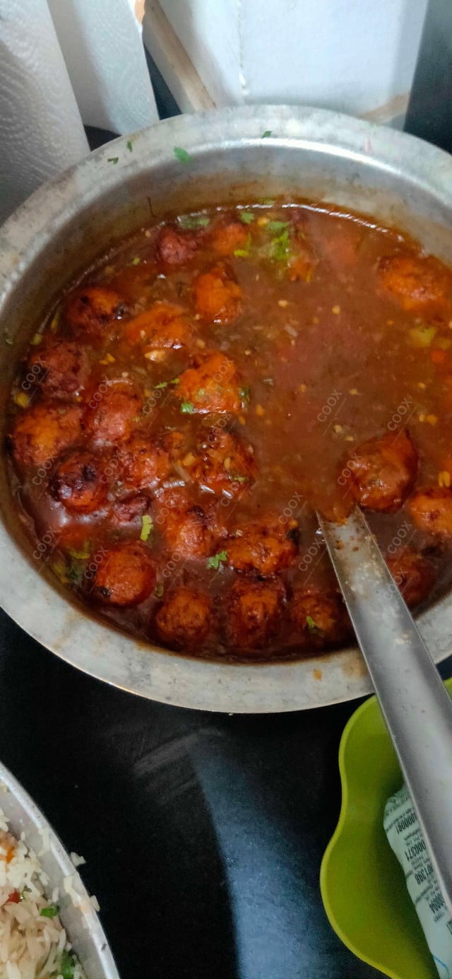 Delicious Veg Manchurian (Gravy) prepared by COOX