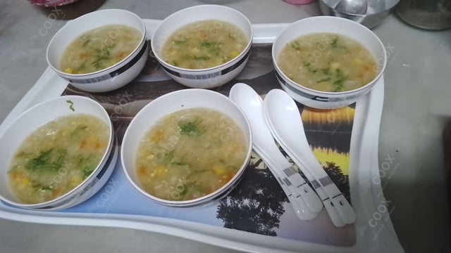 Delicious Sweet Corn Soup prepared by COOX