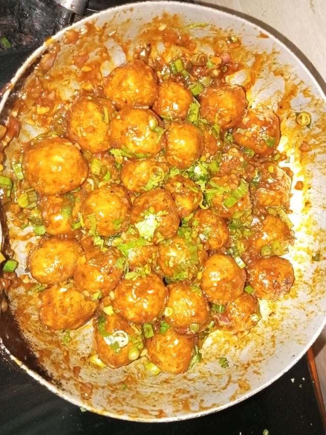 Delicious Veg Manchurian (Dry) prepared by COOX