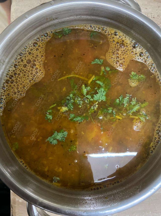 Delicious Rasam prepared by COOX