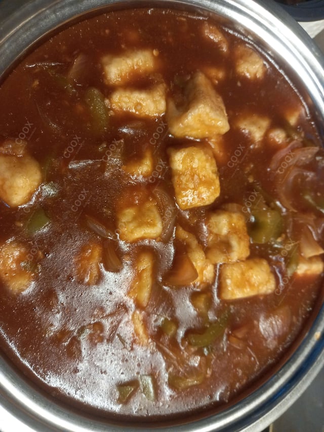 Delicious Chilli Paneer (Gravy) prepared by COOX