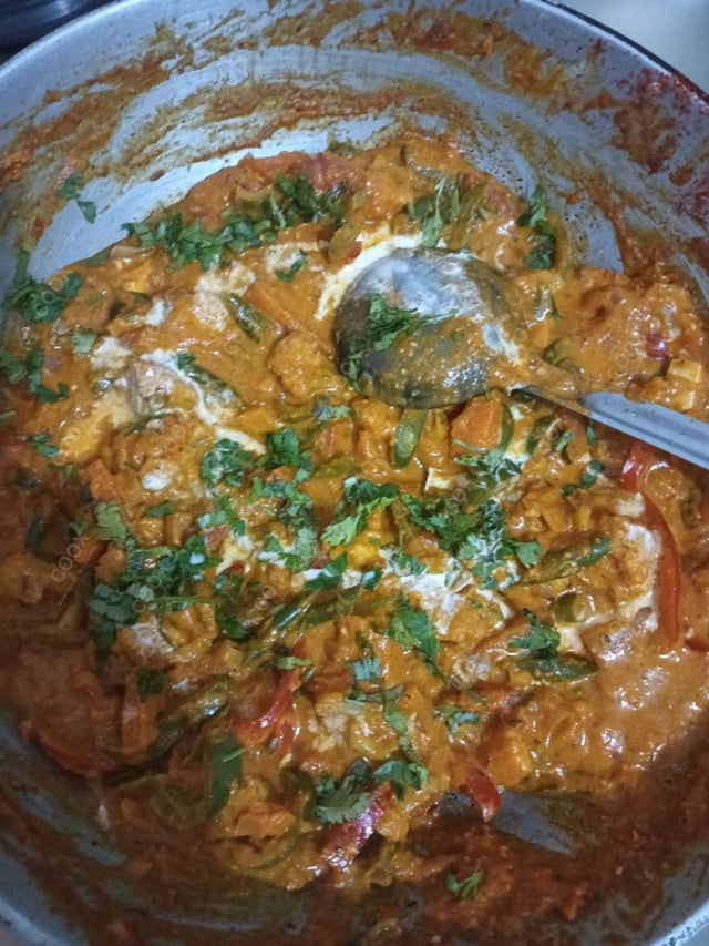 Delicious Veg Jalfrezi prepared by COOX