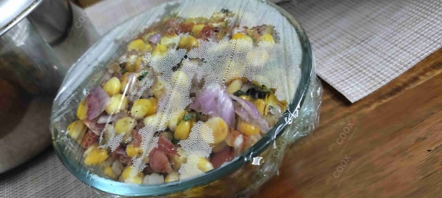 Delicious Corn Chaat prepared by COOX