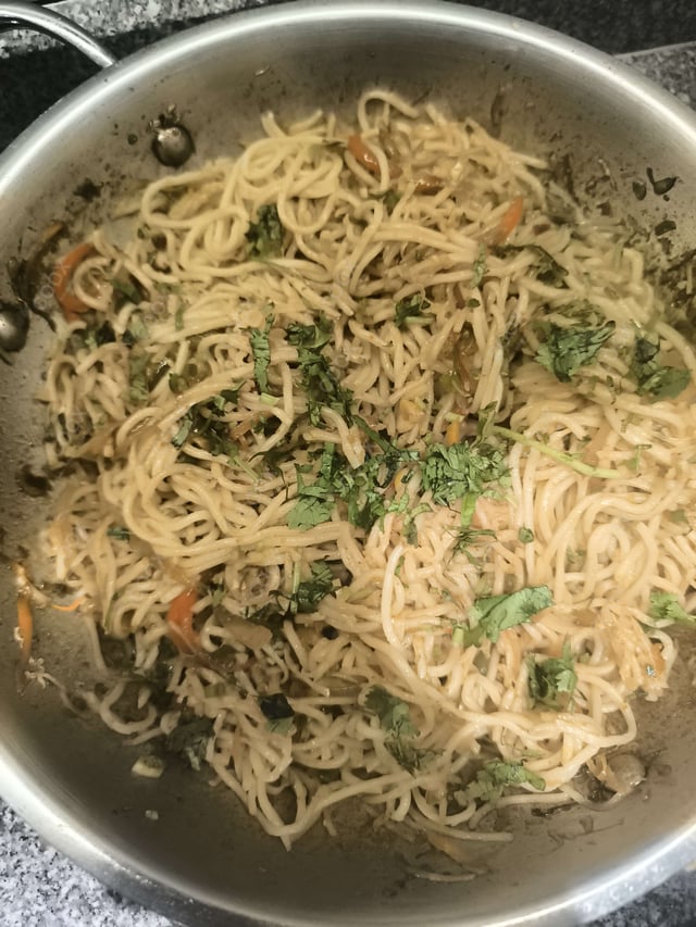 Delicious Veg Hakka Noodles prepared by COOX