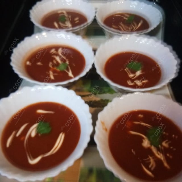 Delicious Tomato Basil Soup prepared by COOX