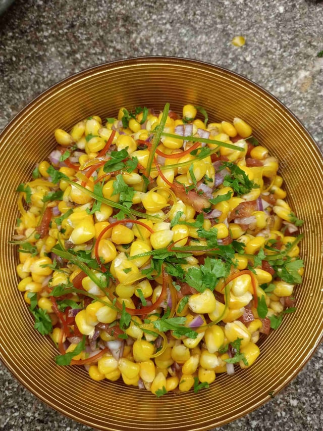 Delicious Corn Chaat prepared by COOX