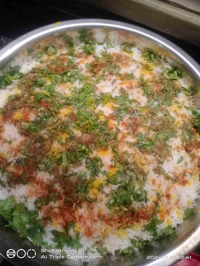 Delicious Veg Biryani prepared by COOX