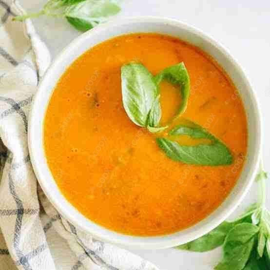 Delicious Tomato Basil Soup prepared by COOX