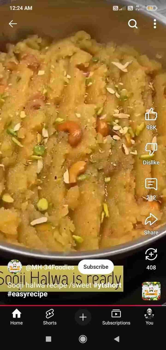 Delicious Suji ka Halwa  prepared by COOX