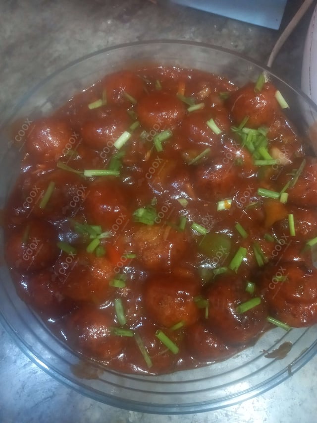 Delicious Veg Manchurian (Dry) prepared by COOX