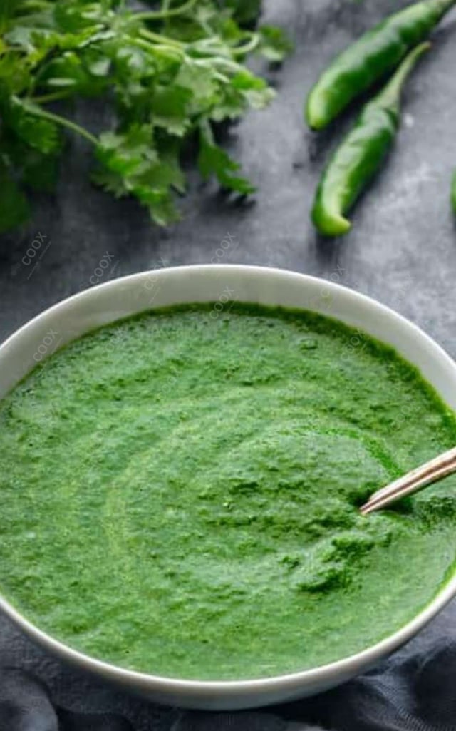 Delicious Green Chutney prepared by COOX