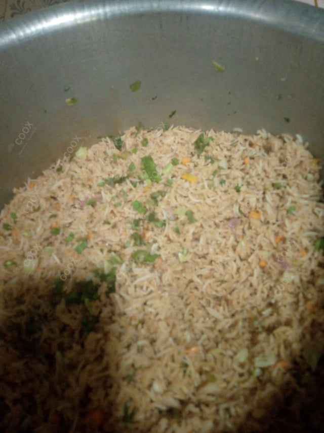 Delicious Veg Fried Rice prepared by COOX