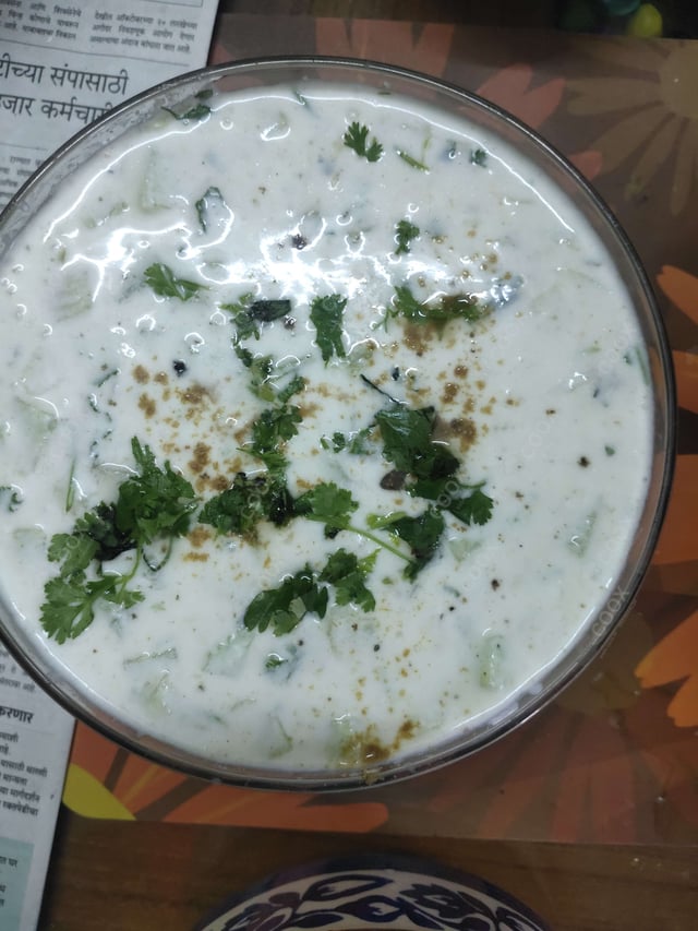 Delicious Cucumber Raita prepared by COOX